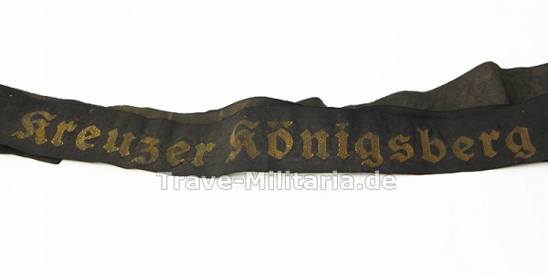 Kriegsmarine Mützenband "Kreuzer Königsberg"
