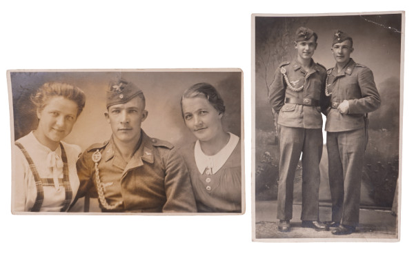 2 Postkartenfotos Luftwaffensoldat