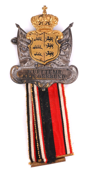 Württemberger Kriegerbund Mitgliedsabzeichen Kriegerverein ohne Ortsname