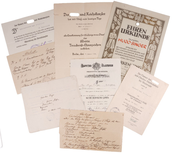 Urkundengruppe Singer Reserve-Fernsprechabteilung Nr. 24 Stalag III. D.