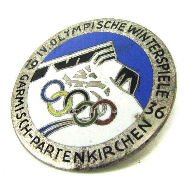Anstecker IV Olympische Winterspiele Garmisch-Partenkirchen 1936