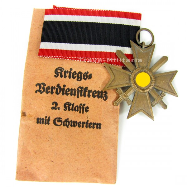 Kriegsverdienstkreuz 2. Klasse mit Schwertern mit Tüte