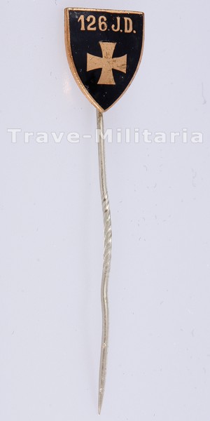 Anstecknadel der 126. Infanterie-Division