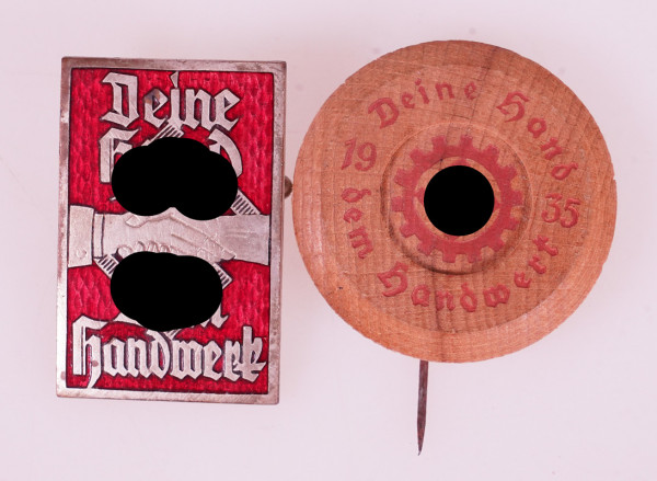 2 Abzeichen ``Deine Hand dem Handwerk´´