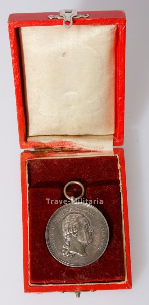 Sachsen Medaille des Militär- St.Heinrichs-Ordens in Silber im Etui