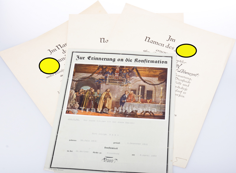 Nachlaß Regierungsinspektor Adolph Biel Archiv Trave Militaria