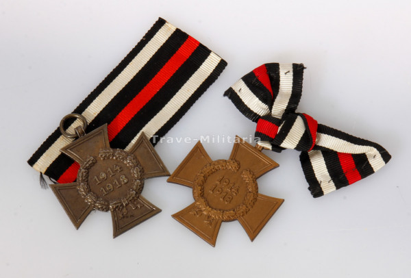 2x Ehrenkreuz für Kriegsteilnehmer