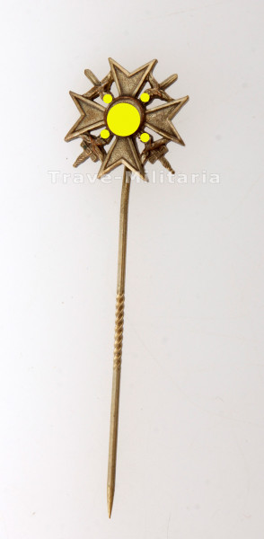Spanienkreuz in Gold mit Schwertern
