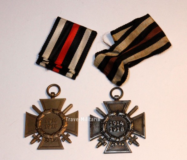 2x Ehrenkreuz für Frontkämpfer
