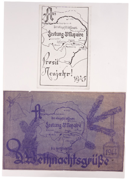 Grußkarten aus der Festung St. Nazaire 1944/45