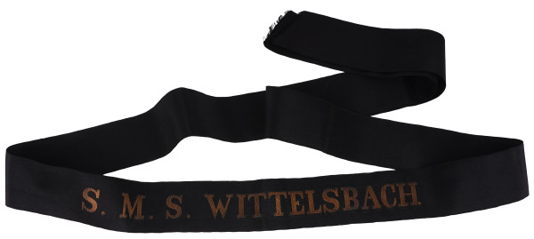 Kaiserliche Marine Mützenband "S.M.S. Wittelsbach"