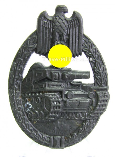 Panzerkampfabzeichen in Bronze sogenanntes Flatback