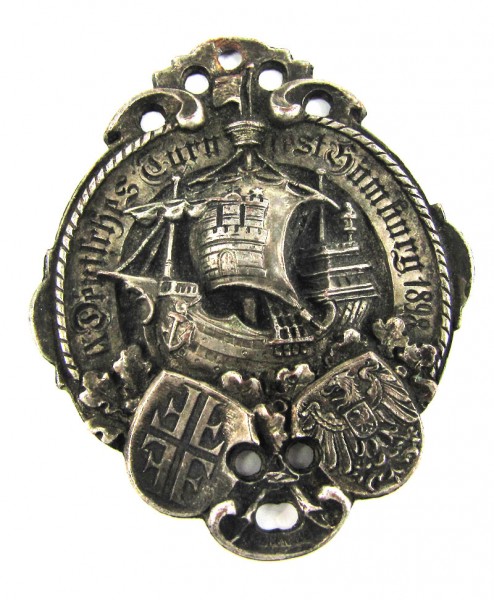 Abzeichen IX Deutsches Turnfest Hamburg 1898
