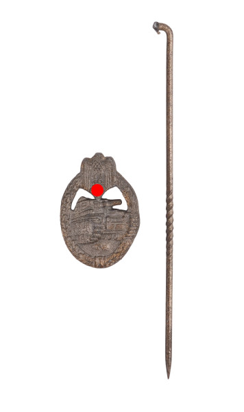 Miniatur Panzerkampfabzeichen in Bronze