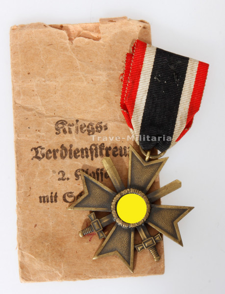 Kriegsverdienstkreuz 2. Klasse mit Schwertern mit Tüte