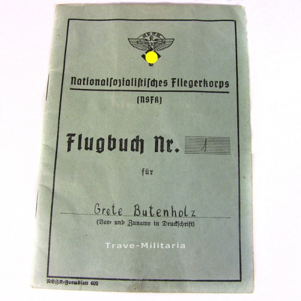 NSFK Flugbuch für eine Frau
