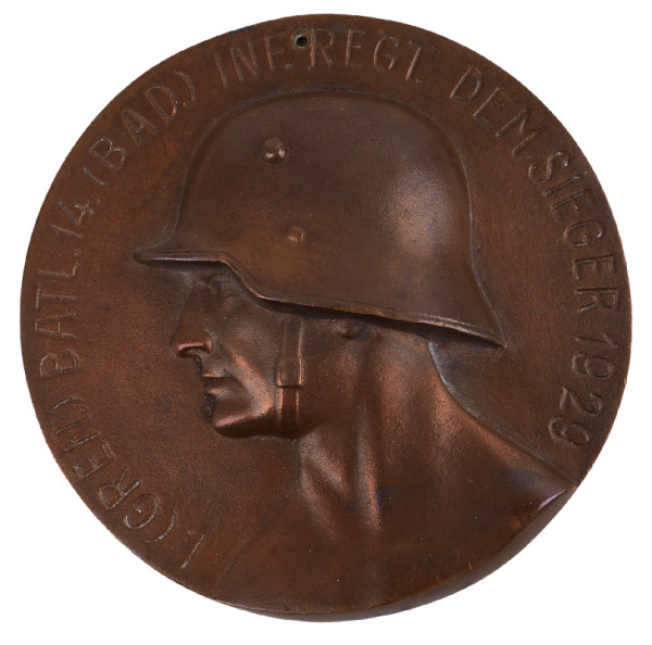 Reichswehr Siegermedaille 1. (Gren.) Batl.14. (Bad.) Inf. Regt. 1929