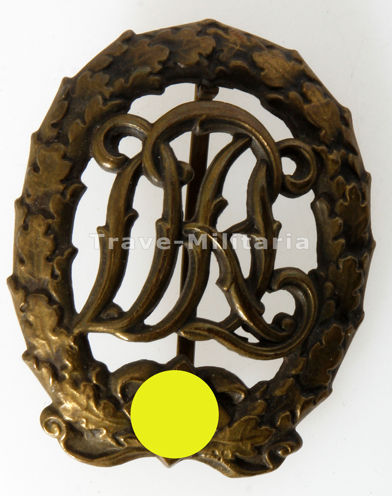 Deutsches Reichssportabzeichen DRL in Bronze Archiv Trave Militaria