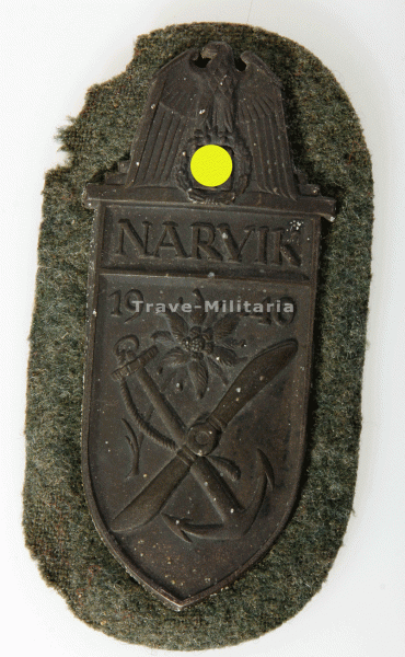 Narvikschild auf Heeresstoff