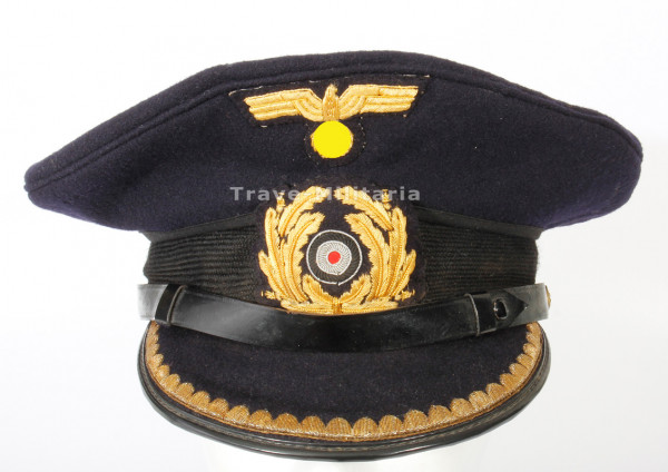 Kriegsmarine Offiziersschirmmütze U-Boot Ingenieur
