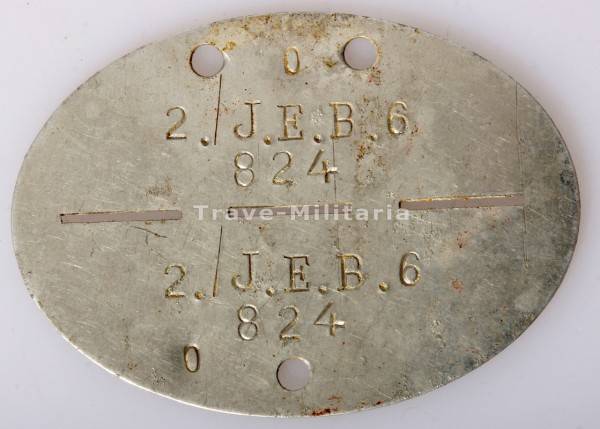 Erkennungsmarke 2./I.E.B. 6-824