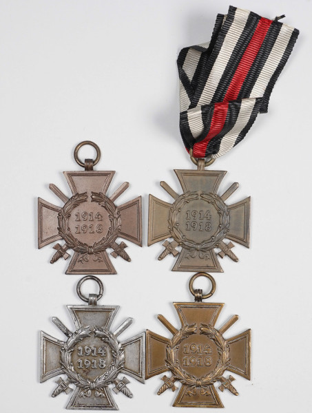 4x Ehrenkreuz für Frontkämpfer
