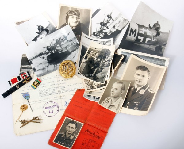 57er Feldspange Aufklärungsflieger 2-teilig Hans Brauner