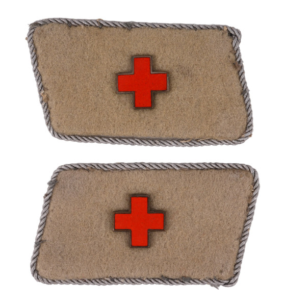 Deutsches Rotes Kreuz Paar Kragenspiegel für Krankenschwestern