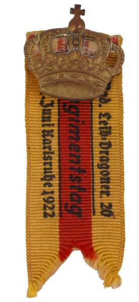 Bad. Leib.-Dragoner 20 Regimentstag 1922 Teilnehmerabzeichen