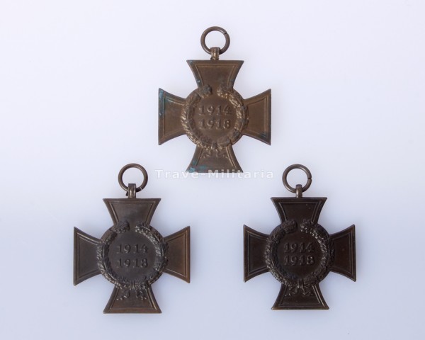 3x Ehrenkreuz für Kriegsteilnehmer