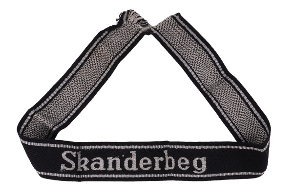 Waffen-SS Ärmelband für Angehörige der 21.Waffen Gebirgs-Division der SS "Skanderbeg"