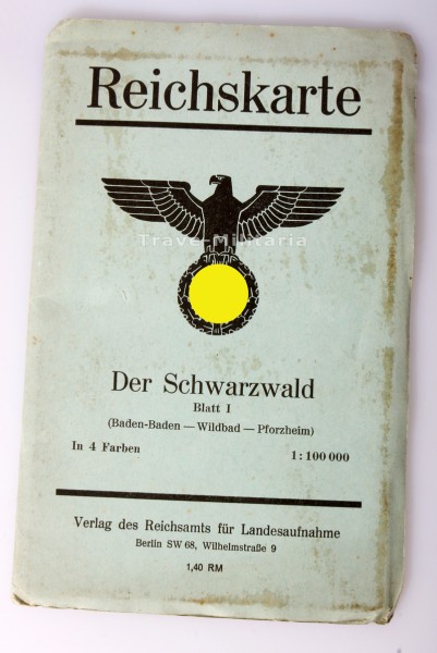 Reichskarte der Schwarzwald (Baden-Baden-Wildbad-Pforzheim)