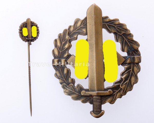 SA Sportabzeichen in Bronze mit Miniatur