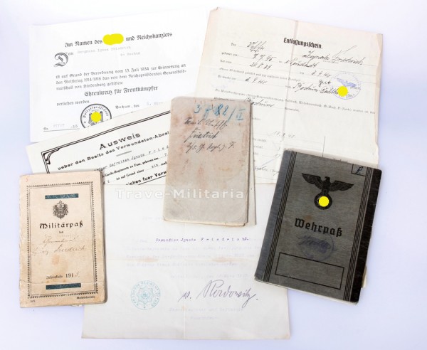 Nachlass Friedrich - 1. und 2. Weltkrieg