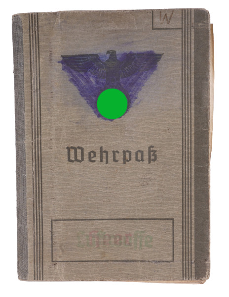 Wehrpass Weigl Fahr. Kol. d. LW 15 VIII