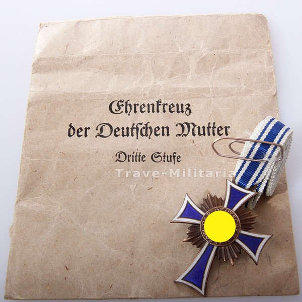 Ehrenkreuz der Deutschen Mutter - Klein und Quenzer - in Tüte