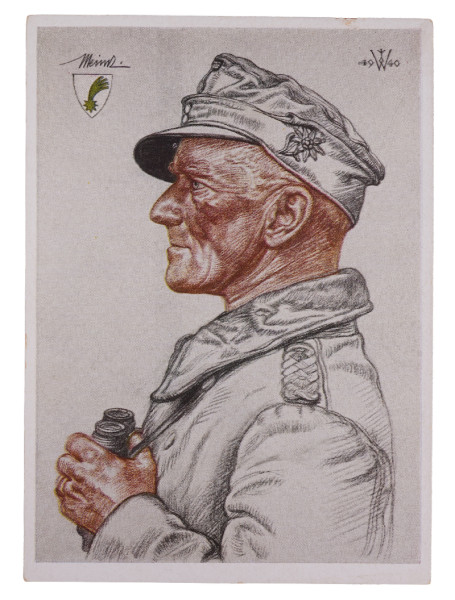 Willrich-Karte Oberst Meindl 1940