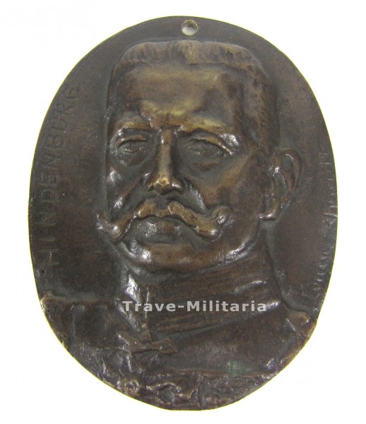 Hindenburg Ovale Bronzegussmedaille