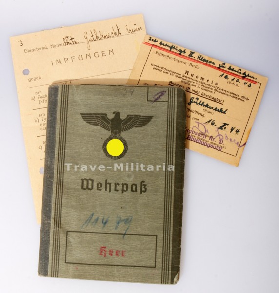 Wehrpaß Guthknecht I.R.188 und I.R.181