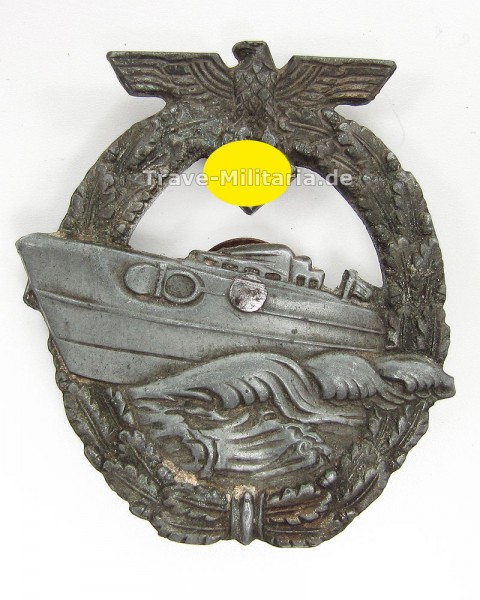 Schnellbootkriegsabzeichen 2. Form Hersteller Umbau RS