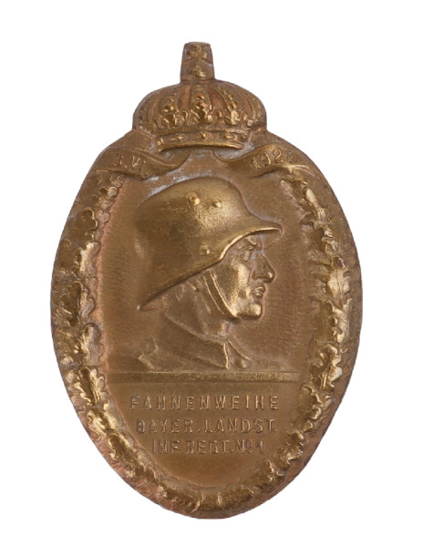 Fahnenweihe Bayer. Landst. Inf. Regt. No. 1 1928 Veranstaltungsabzeichen