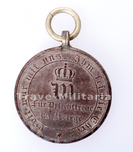 Preußen Kriegsdenkmünze 1870/71 für Nichtkämpfer aus Stahl