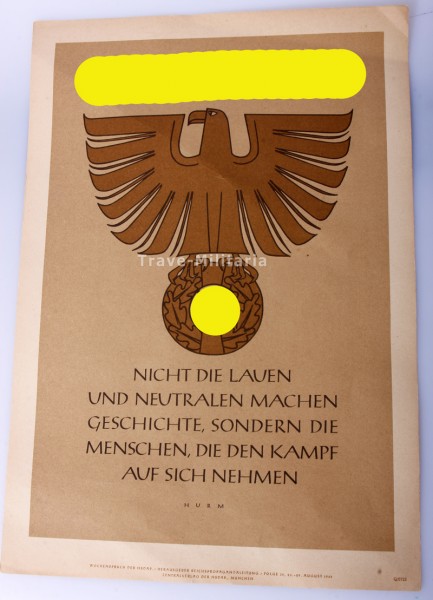 Wochenspruch der NSDAP Folge 35/1942