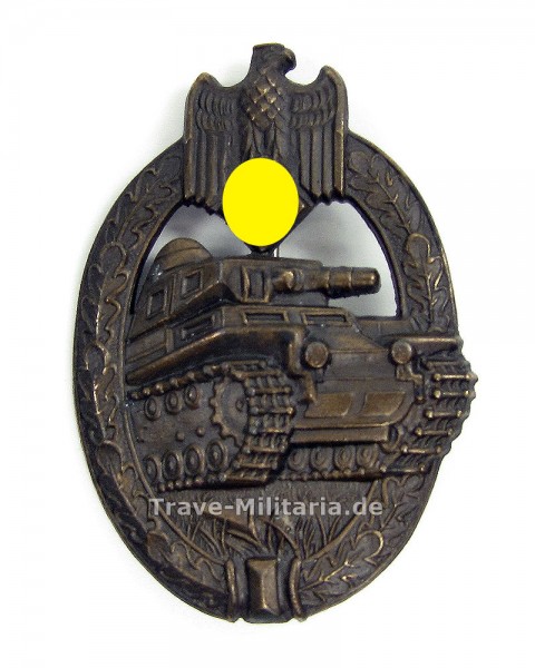 Panzerkampfabzeichen in Bronze Hersteller A.S.