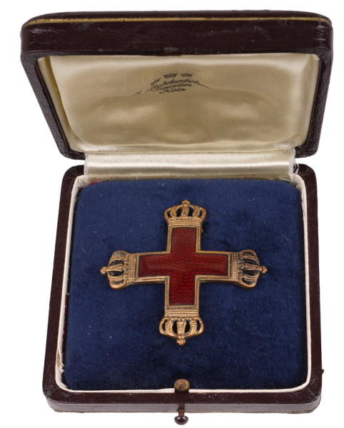 Preußen Rote-Kreuz-Medaille 1. Klasse im Etui