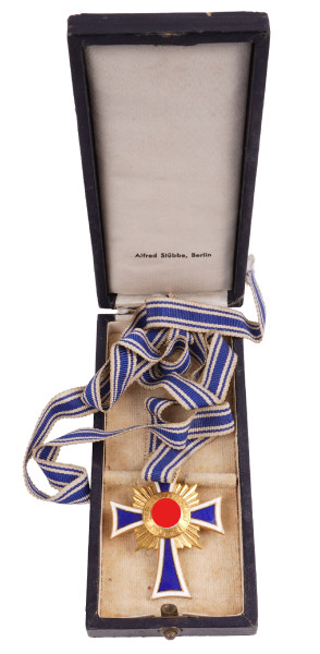 Ehrenkreuz der Deutschen Mutter in Gold im Etui