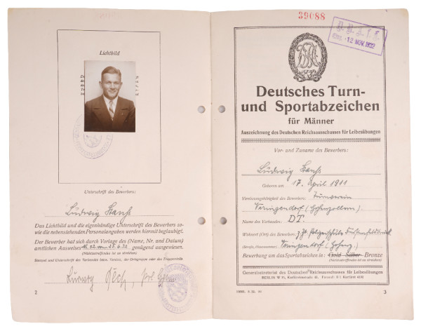 DRA-Urkundenheft Polizeischule Fürstenfeldbruck