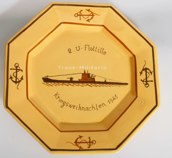 Teller 2. U-Flotille - Kriegsweihnachten 1941 Quimper