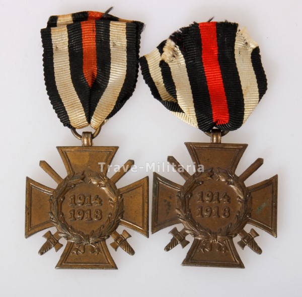 2x Ehrenkreuz für Frontkämpfer
