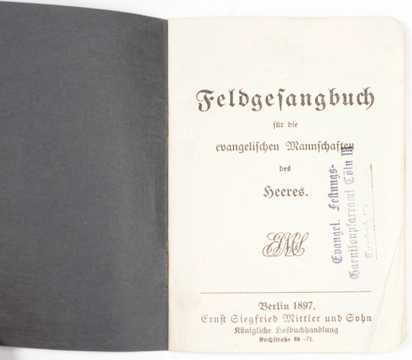 Feldgesangbuch für die evangelischen Mannschaften des Heeres